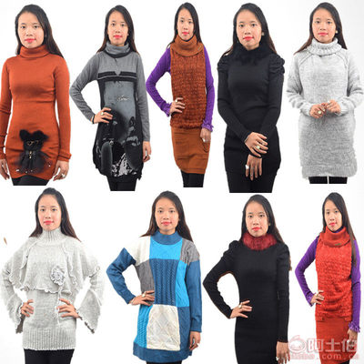 【華麗萊廠家年終清倉加厚女裝毛衣夜市擺地攤針織衫特價處理庫存打底衫0128】東莞市大朗華麗萊服飾商行 - 產品庫